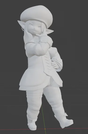 FFXIV character model in Blender